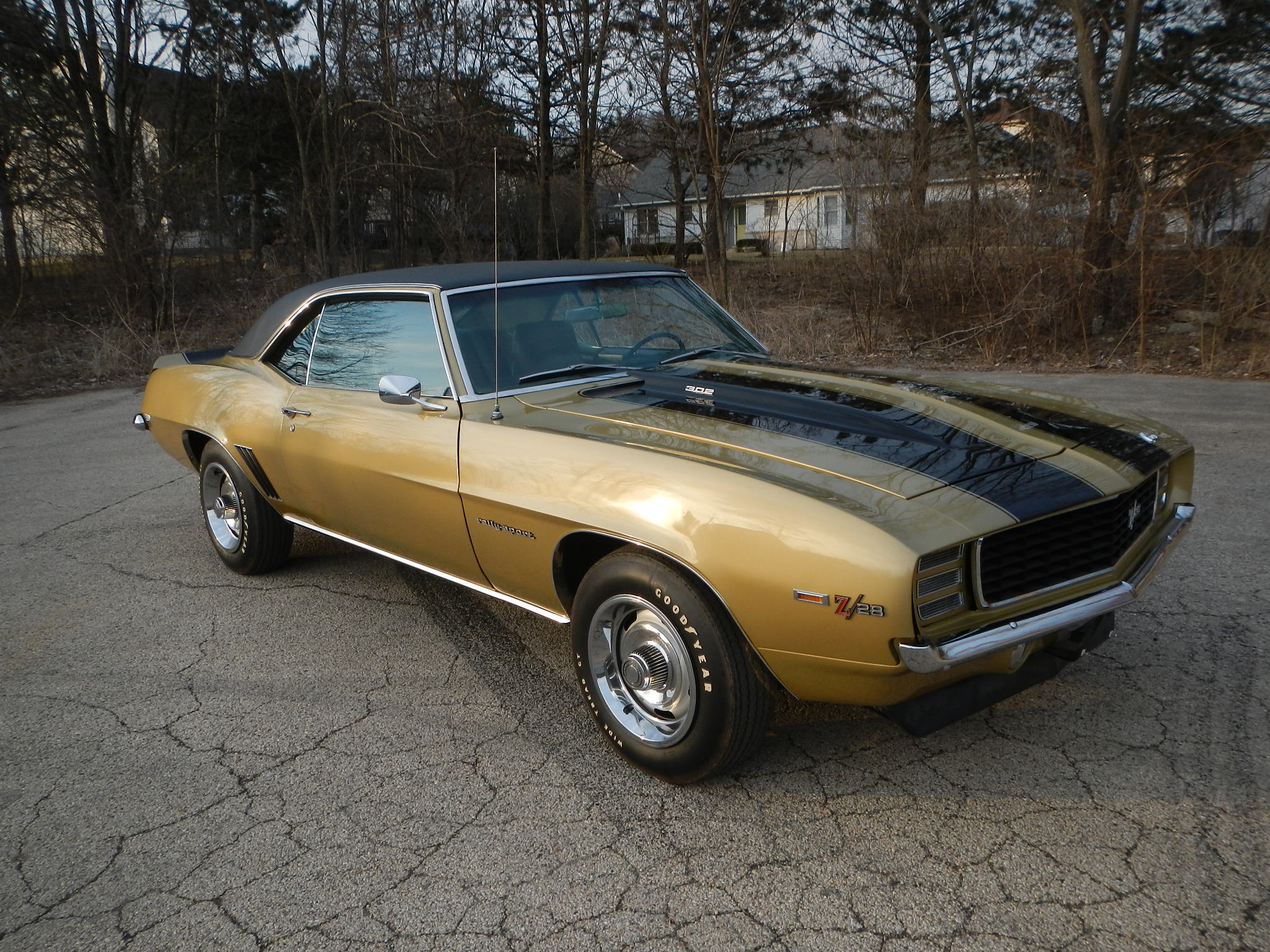 1969 RS Z28 original drive-train, Olympic Gold