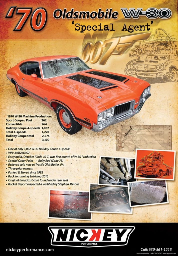 1970 Oldsmobile W-30 4 Speed Barn Find