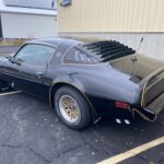 1979 Pontiac Trans Am SE rear three-quarter view with rear window louvers