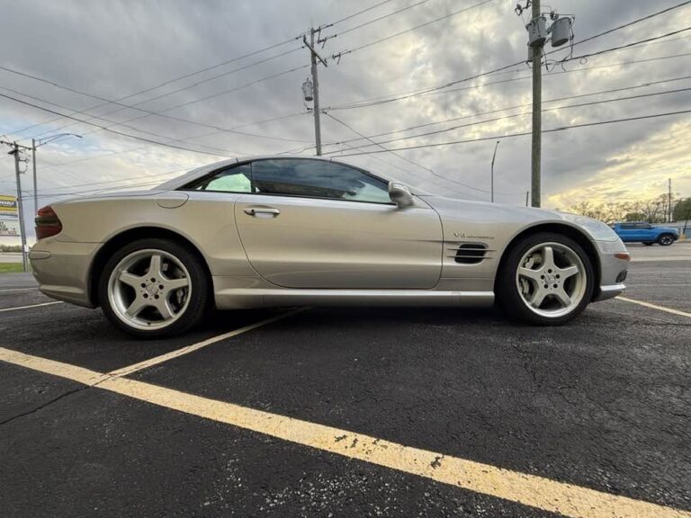2004 Mercedes-Benz SL55 AMG side profile at sunset