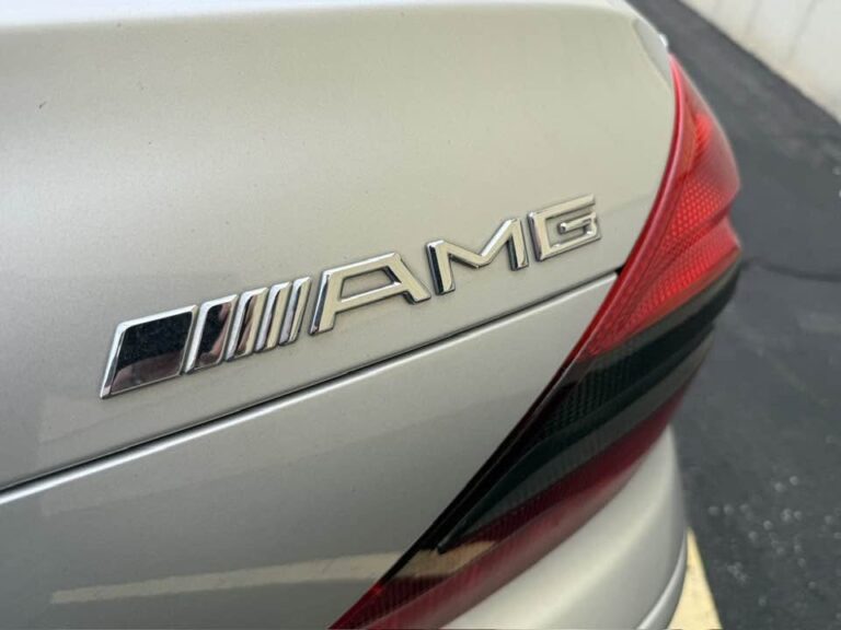 AMG trunk badge on a 2004 Mercedes-Benz SL55 AMG