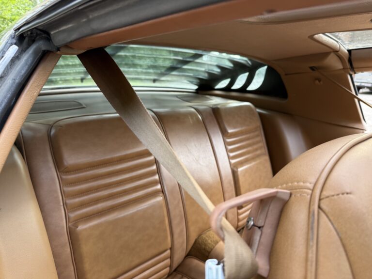 1979 Pontiac Firebird Trans Am SE, rear seats (alternate view)