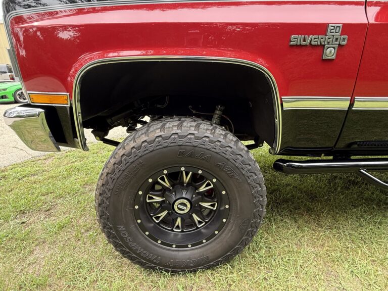 1983 Chevrolet K20 Silverado 4x4, front wheel well badge